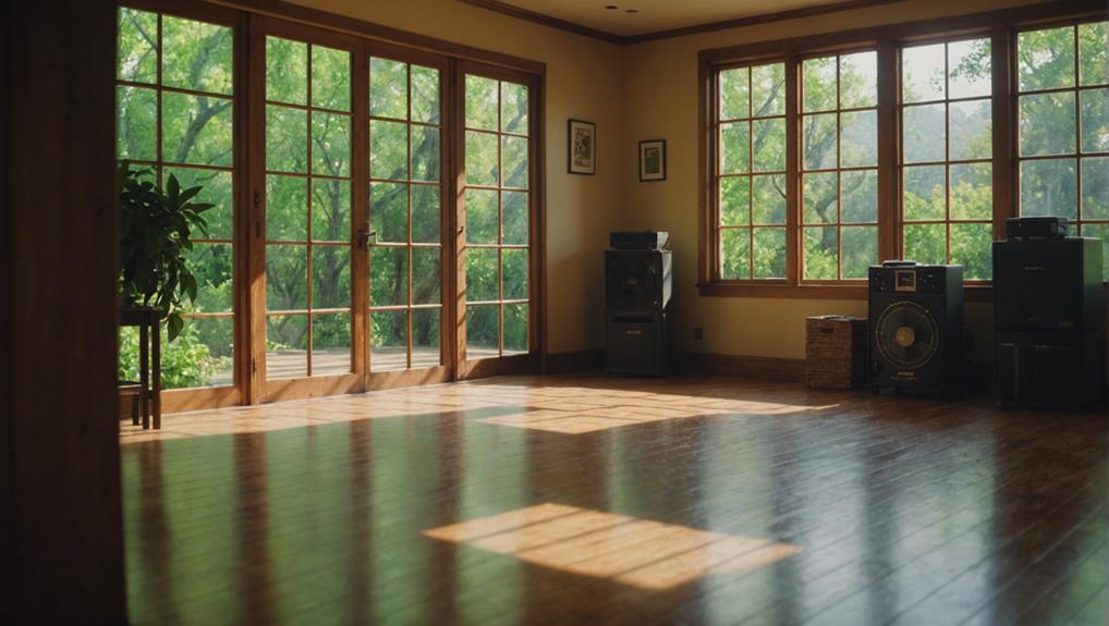 Buckled hardwood flooring from water damage requiring immediate restoration